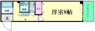 長堀橋駅 徒歩1分 8階の物件間取画像